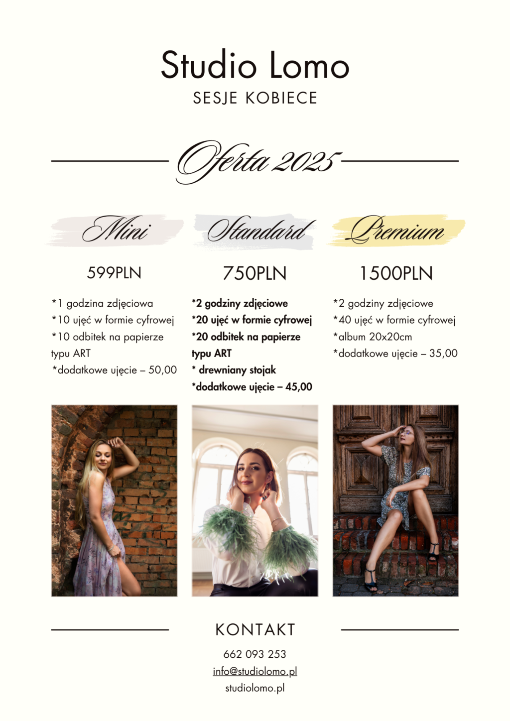 oferta sesji kobiecych, fotograf Śląsk