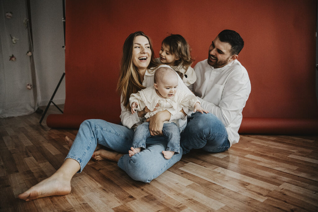 fotograf gliwice, naturalna sesja rodzinna w studio